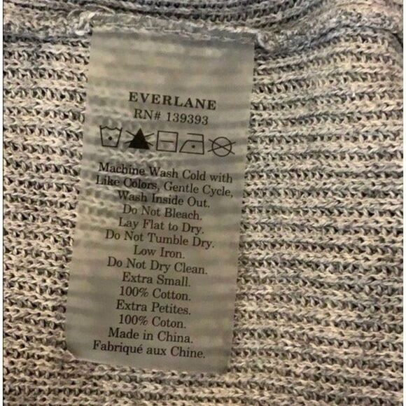 Everlane Gray Scoop Neck Knit Sweater Size XS - Picture 8 of 9